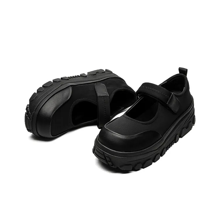Rummaden Slip Resistant, Abrasion Resistant, Breathable, Lightweight Low Top Casual Shoes Unisex Black-2