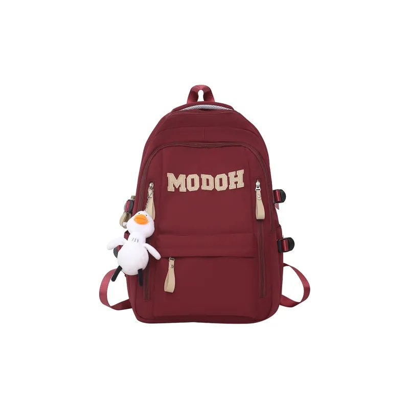 URBAN FOREST Nylon Backpack Unisex Blue/Red/Black/White-5