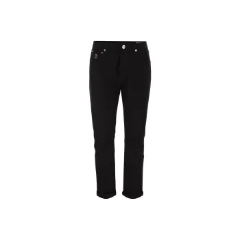 Brunello Cucinelli Logo Patch Straight Leg Jeans