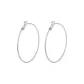 [925 Sterling Silver Stud]Diameter Approx. 4cm Large Circle Hoop Earrings