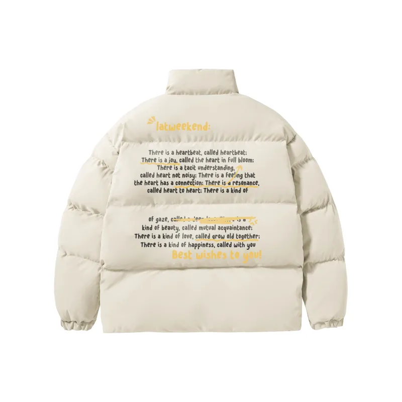 LA'T.WEEKEND Puffer Jacket Unisex Black-2