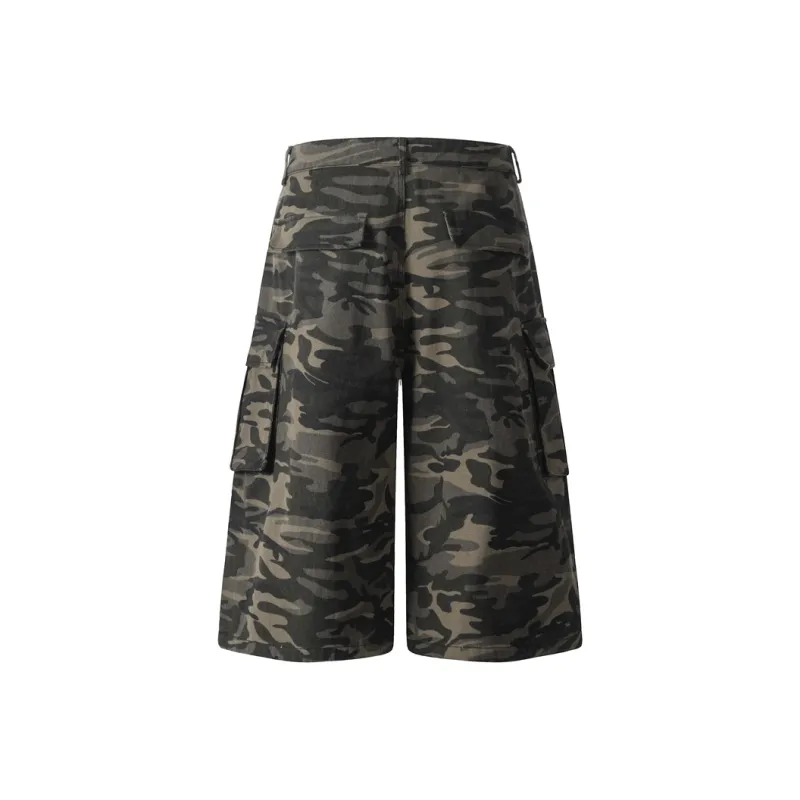 COMXZ Denim Shorts Unisex Camouflage-1