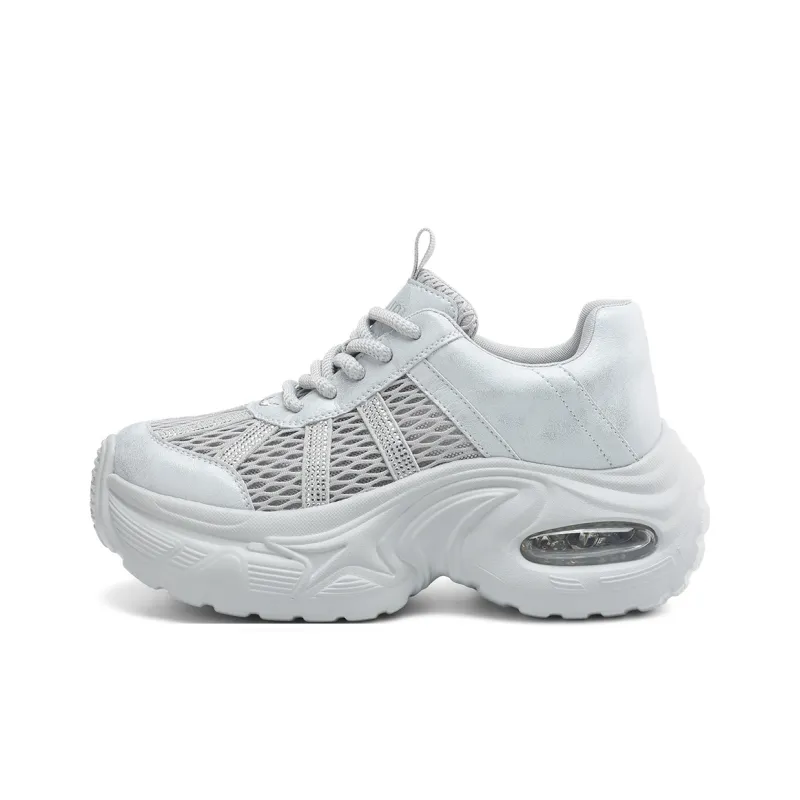 BOERDIQI Breathable Lightweight Height Increasing Low Top Chunky Sneakers Women's-0
