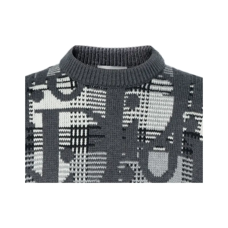 DIOR Quarterly New Products Sweaters Men Gray-5