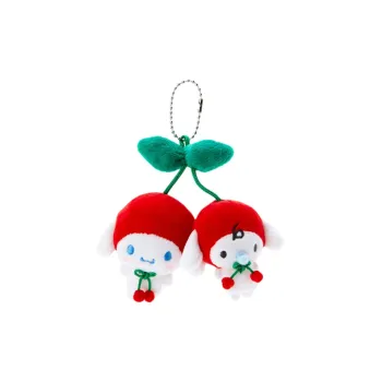Sanrio Cinnamoroll Cherry Styling Plush Pin Dolls Plush Pendant 9cm High