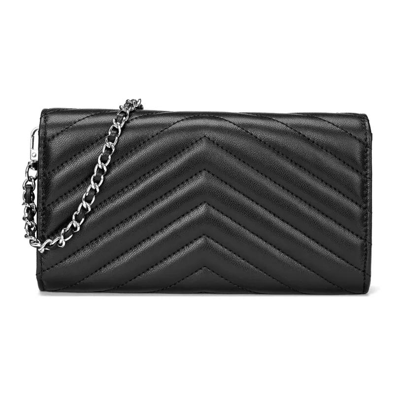 ROBERTA DI CAMERINO Sheepskin Shoulder Bag Women's Classic Black/Elegant Purple-3