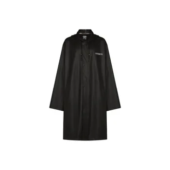Vetements Trench Coats Men Black