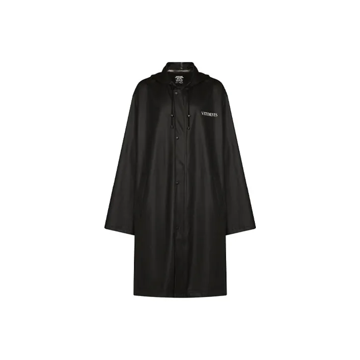 Vetements Trench Coats Men Black-0
