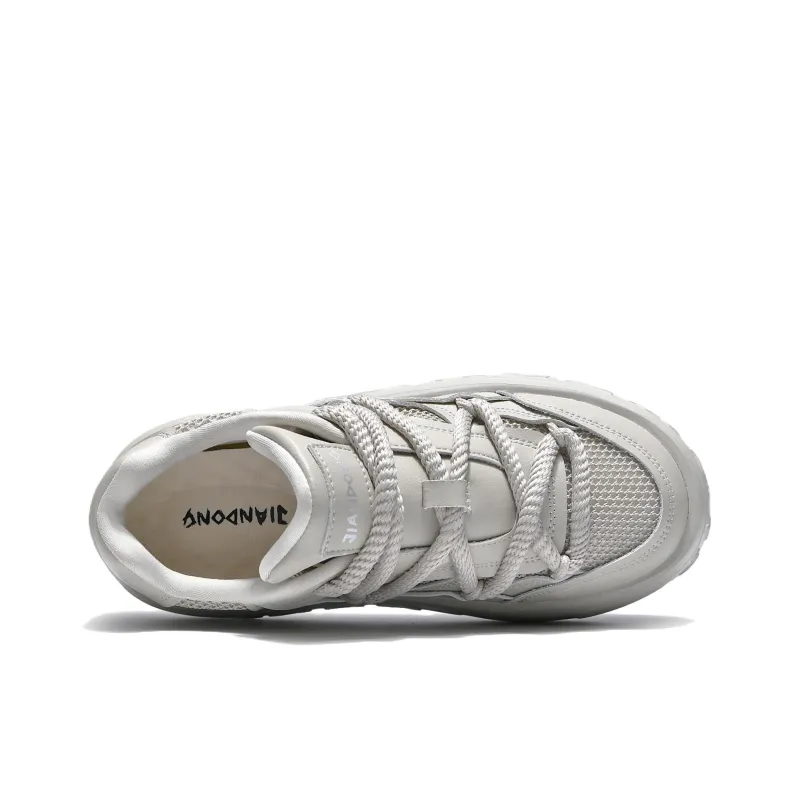 JIANDONG Cushioning Abrasion Resistant Breathable Waterproof Slip Resistant Low Top Chunky Sneakers Men's-4