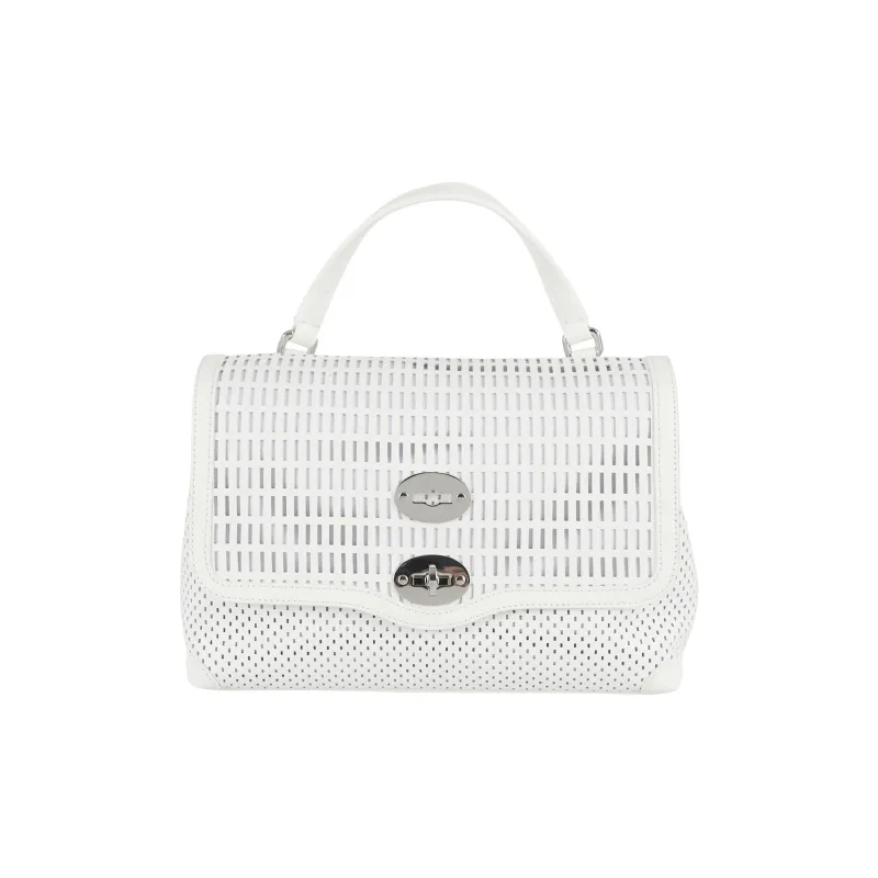 Zanellato Leather One Shoulder Handbag Women's White-0
