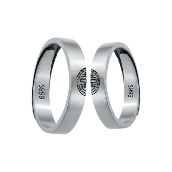 PISHUSHU S999 Fine Silver Rings Unisex