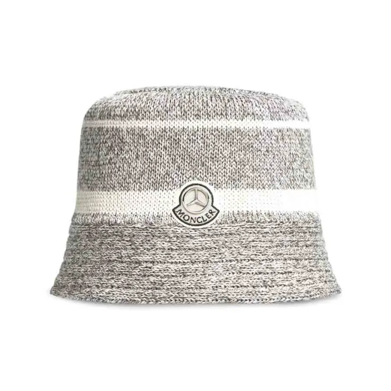 Moncler Cotton Bucket Hats Men's Gray-0