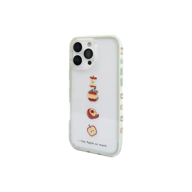Sopi Acrylic Material 2 in 1 Apple Core Phone Cases Compatibility With IPhone 16/15/13/14/Pro/Max-14