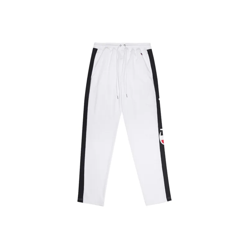 Champion Slim Fit Pants Moderate Sports Pants Japan Version Men's White-0