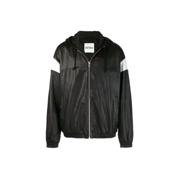 KENZO Leather Jackets Men Black