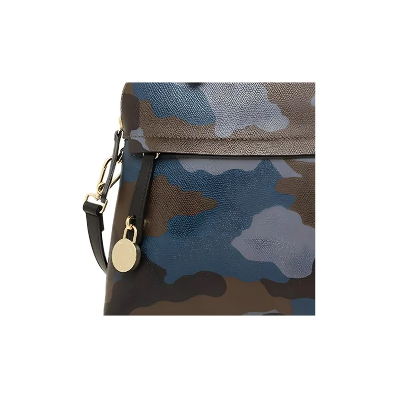 Furla Piper Collection Cow Leather Shoulder Bag, Handbag Women's Camouflage-3