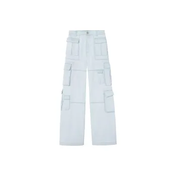 VERSACE Mid Rise Wide Leg Cargo Jeans