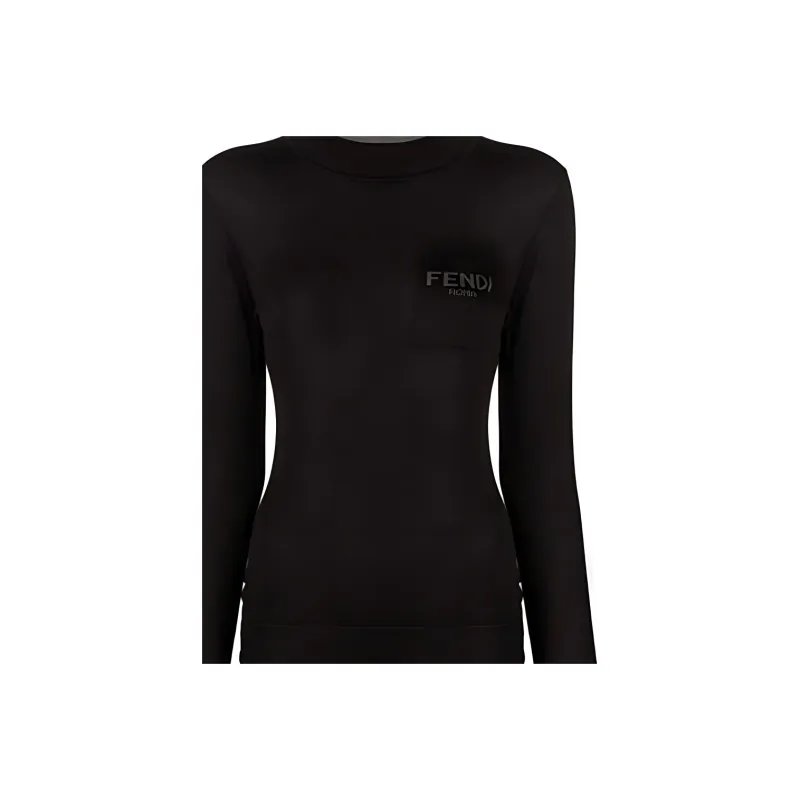 FENDI SS21 Fitted Sweater Women's Black-3