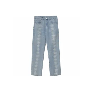 JUST VIBE Straight Jeans Unisex Blue