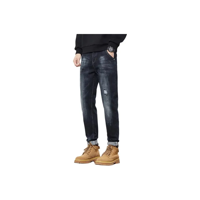 Tonlion Jeans Unisex Blue Black-2