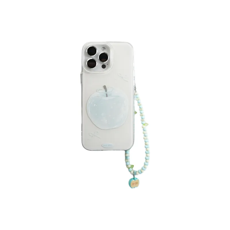 Wei Xin Acrylic Material Double Layer Blue Bowknot Apple Phone Cases Compatibility With IPhone 16/15/14/13/Pro/Max-4