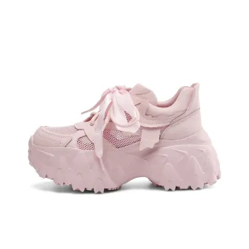 Rosa Bianca Breathable Lightweight Height Increasing Low Top Chunky Sneakers Women's