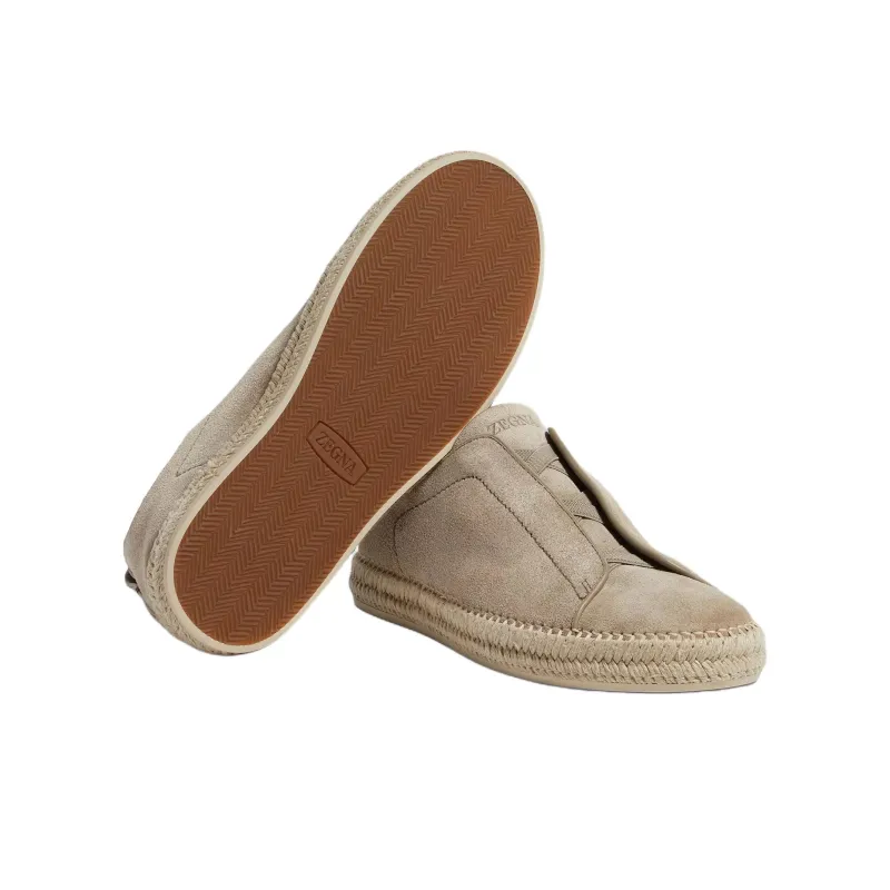 Zegna Triple Stitch Espadrilles Men's Umber-3