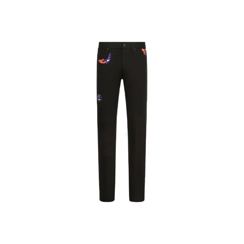 DIOR x AND KENNY SCHARF FW21 Jeans Men's Black-0