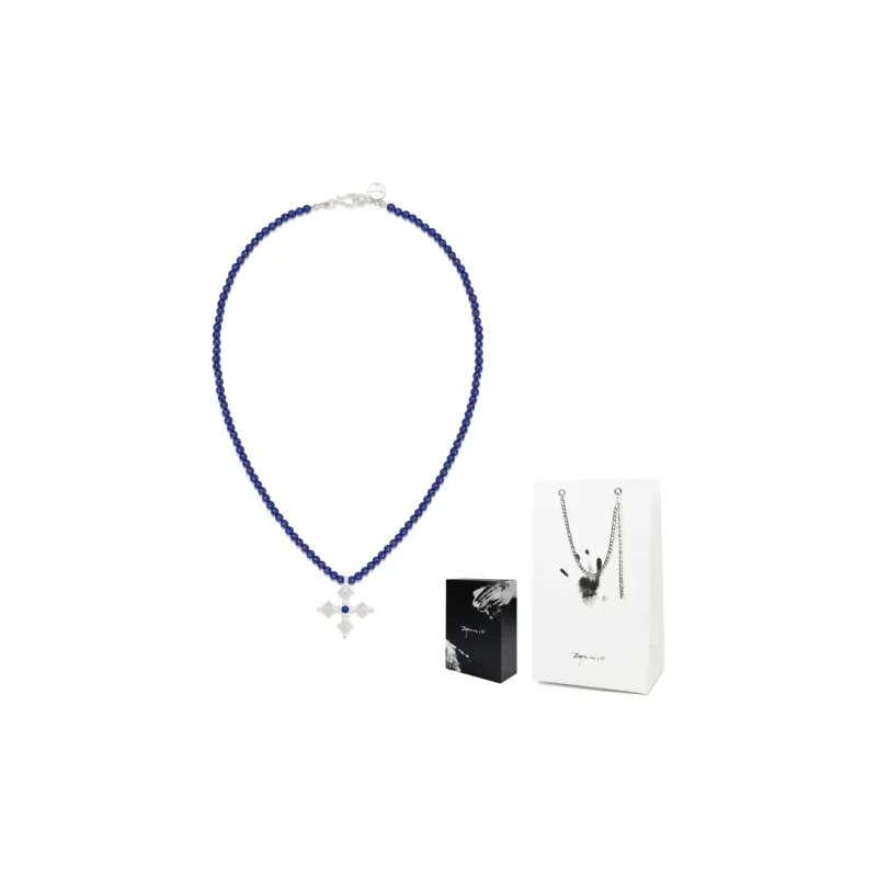 Empress 47 Concept 925 Sterling Silver Lapis Lazuli Necklaces Unisex-1