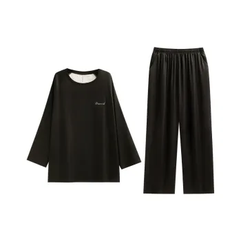 Yue Nei Pajama Set Women's Elegant Black