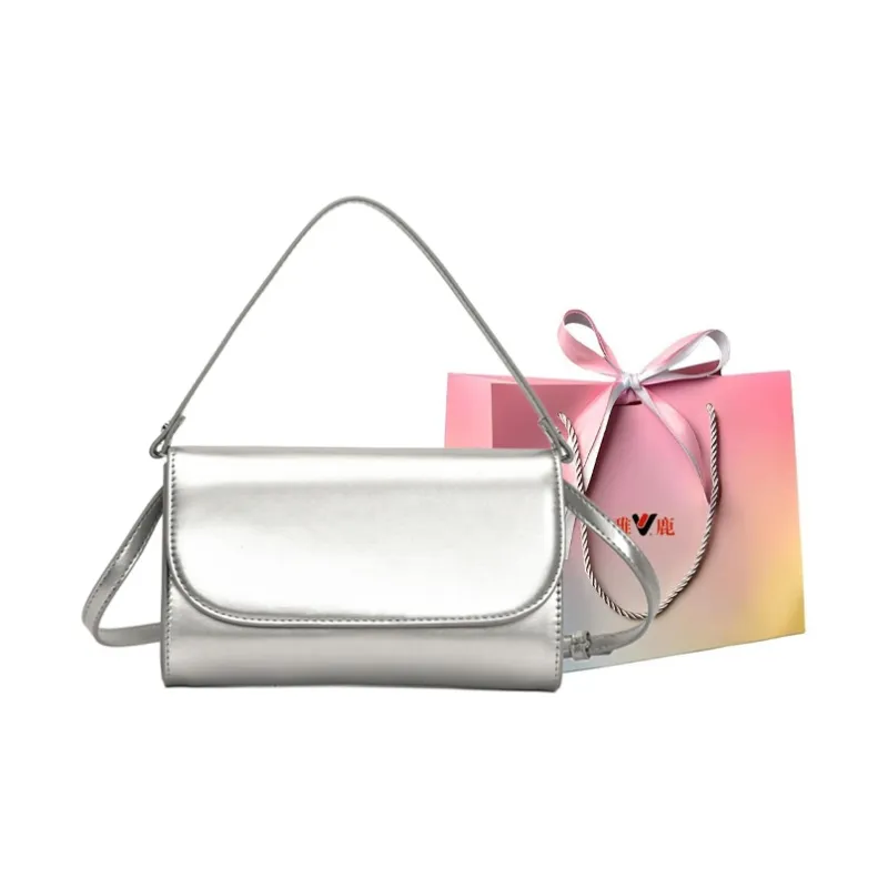 Yalu PU Handbag Women's Silver/Black/Red/Pink/White-0