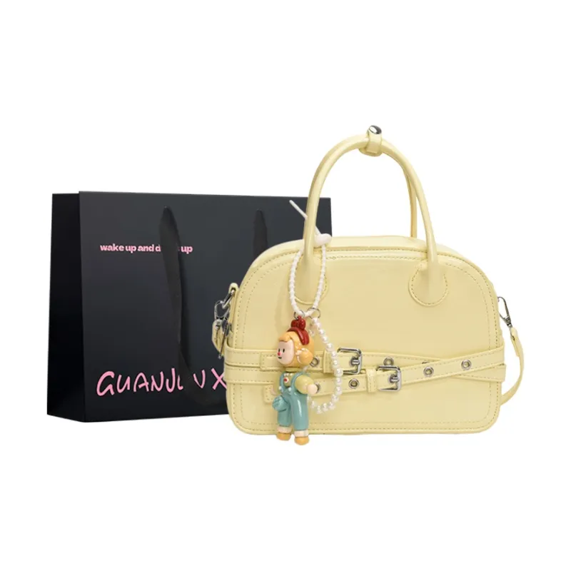 Champion Cub PU Handbag Regular Women's White/Yellow/Blue/Black-4