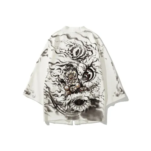 SANSYAS Trench Coats Unisex White