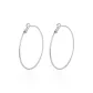 [925 Sterling Silver Stud]Diameter Approx. 7cm Large Circle Hoop Earrings