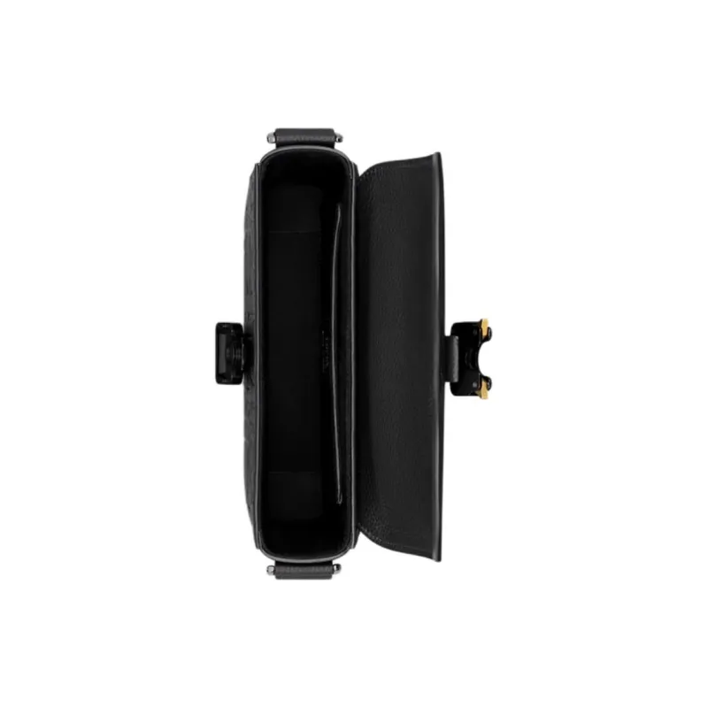 DIOR Grained Calfskin Crossbody Bag Small Size Women's Black-4