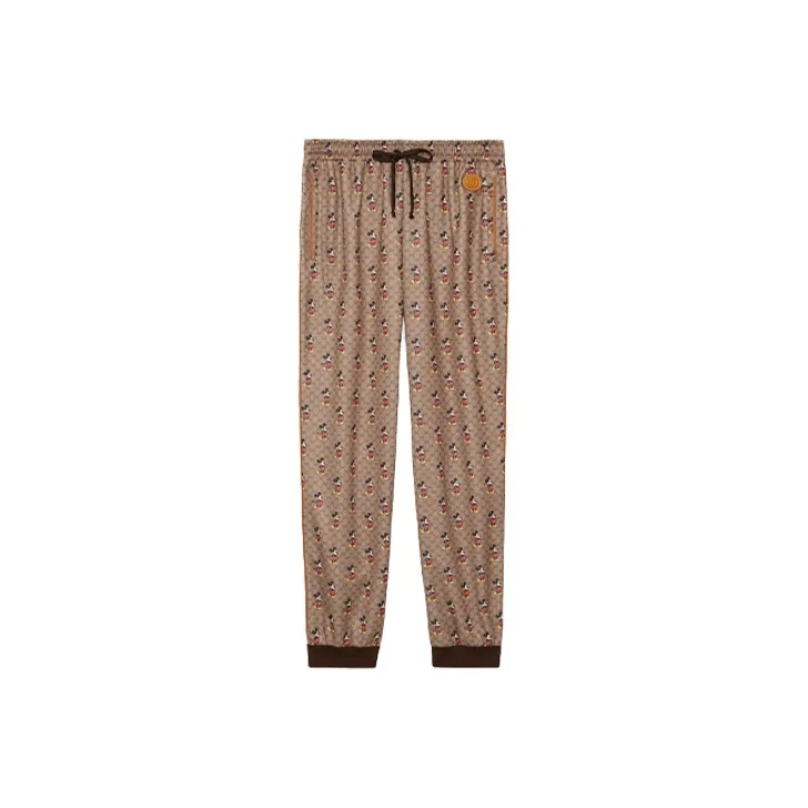 GUCCI x Disney Knitted Sports Pants Men's Brown-0