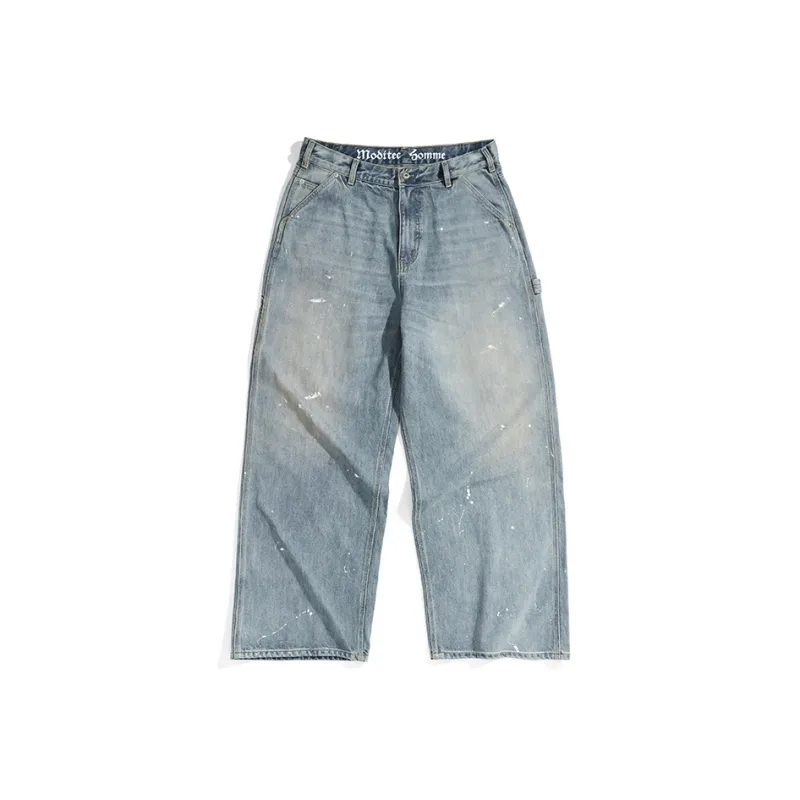 MODITEC Jeans Unisex Washed Blue-0