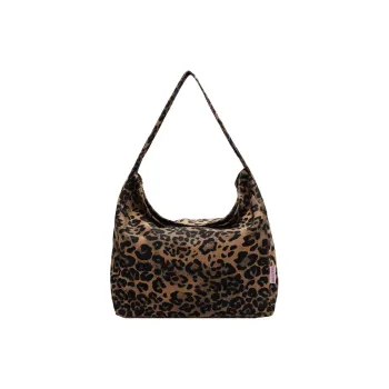 LEXI Fabric Shoulder Bag Women's Leopard Print/Black