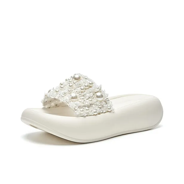 HR Abrasion Resistant Slide Slippers Women's Beige-1