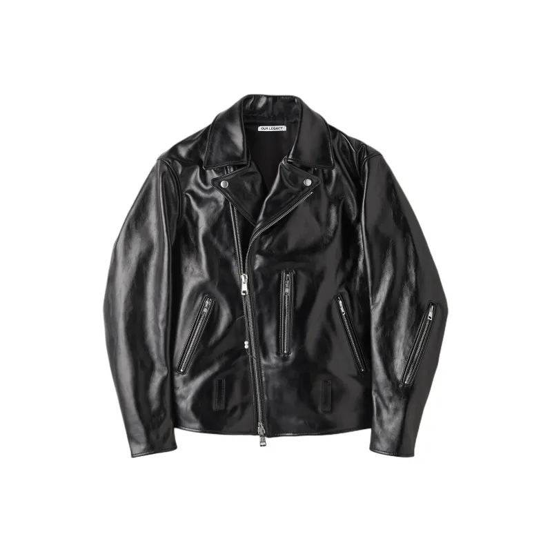 OUR LEGACY Leather Jackets Men Black-0