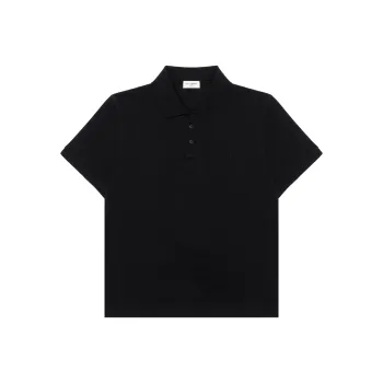 SAINT LAURENT Polo Shirt Men's Black