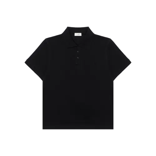 SAINT LAURENT Polo Shirt Men's Black