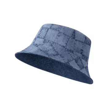 LOUIS VUITTON Cotton Bucket Hats Men's Blue
