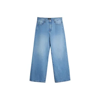 Dupu Contracted Jeans Men Blue