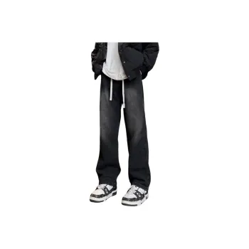 ROSECREED Jeans Unisex Black Gray Color