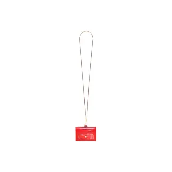 Alexander McQueen Leather Card Clip Wallets Women's Red