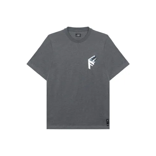 FENDI T Shirts Men Gray