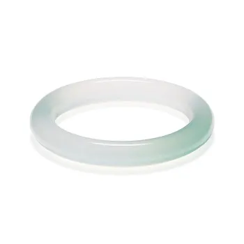 Artisan Lock Heart Jade Natural Chalcedony Jade Bangles Women's