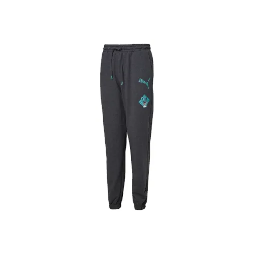 PUMA Knitted Sweatpants Men Gray