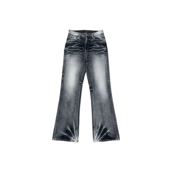 WANNA LAB 24FW Jeans Unisex Washed Blue